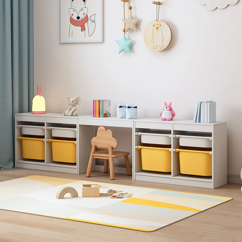 

Panda Wood Language Children's Solid Wood Handmade Table Game Table Baby Toys Learning Table Storage Shelf