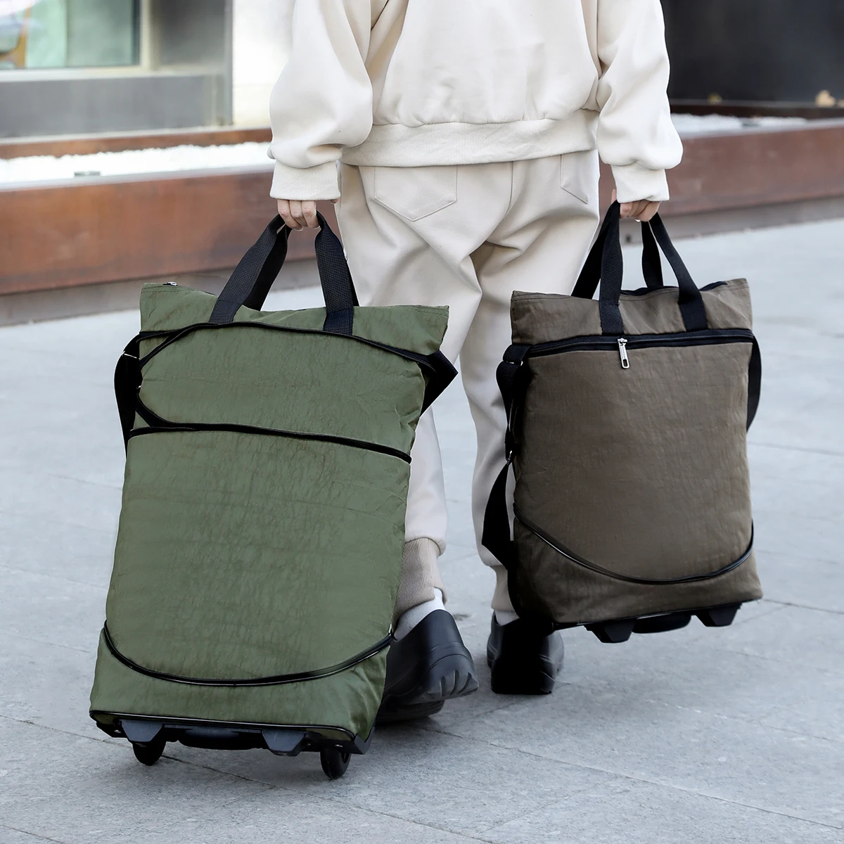 

Расширяемая дорожная сумка на колесиках Расширяемая складная спортивная сумка Чемоданы Сумка для багажа на колесиках Сумка для ручной клади