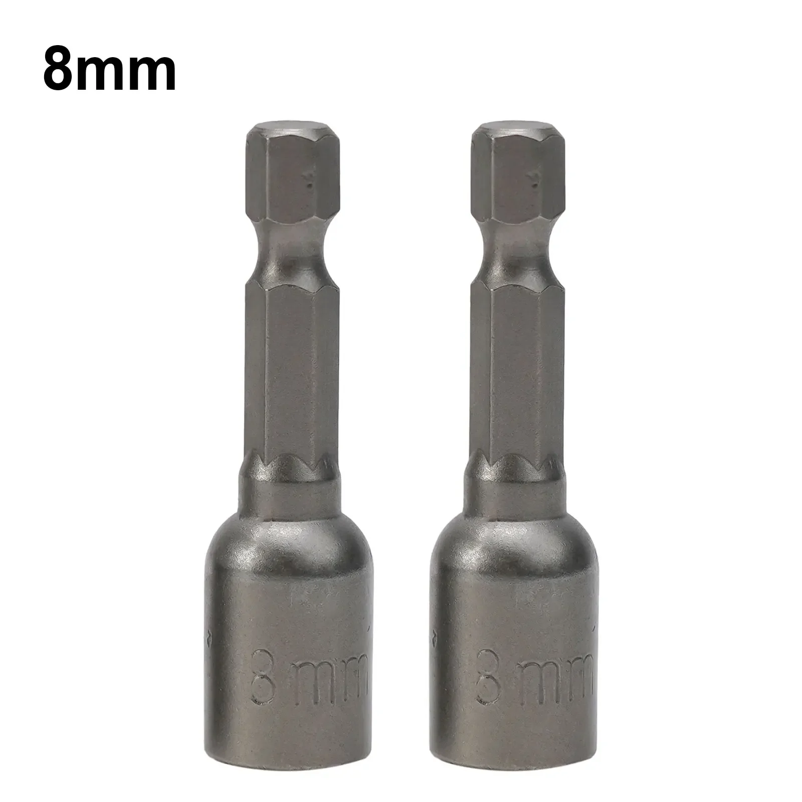 2PCS Magnetic Nuts Driver Socket 6 7 8 9 10 11 12 13 Mm 1/4inch Hex Shank For Power Drill Screwdriver Hand Tool Accessories