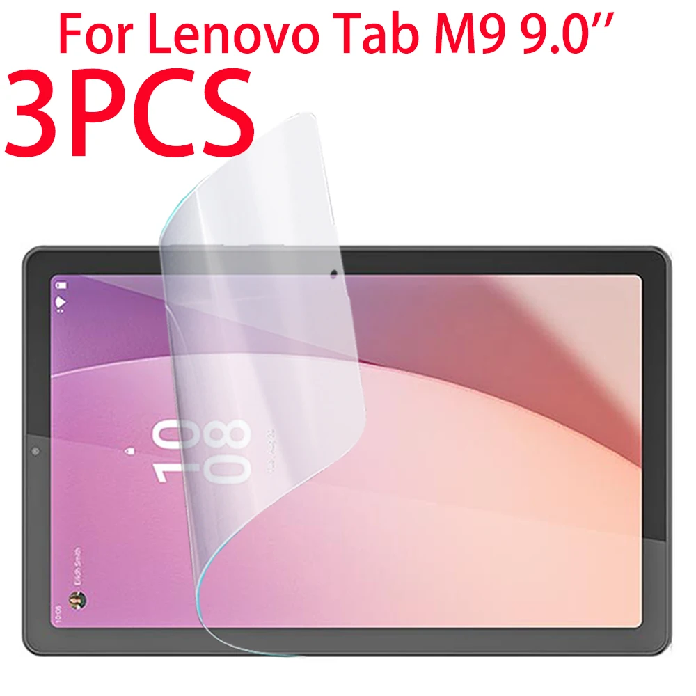 3PCS PET Soft Film Screen Protector For Lenovo Tab M9 M 9 TB-310 FU TB-310XU 9.0 inch Tablet Protective Flim For Lenovo Tab M9