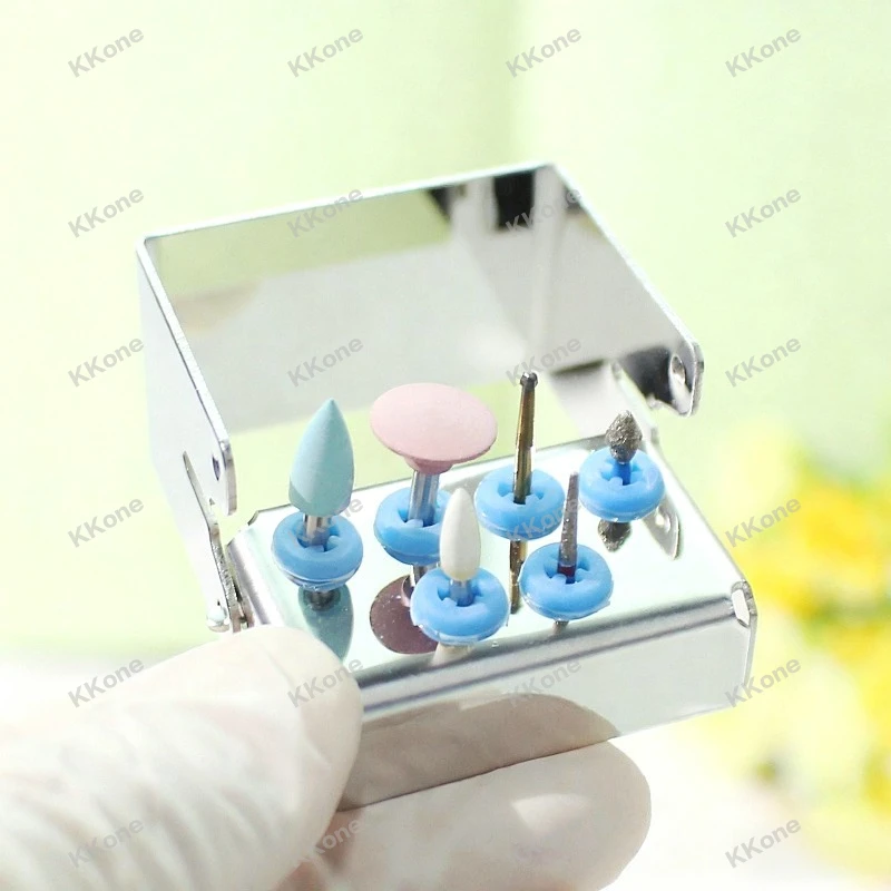 5Pcs Dental Metal Holder 6/8/12/30Holes Autoclave Sterilizer Case for Burs & Endo File Oral Care Tools Sterilization Storage