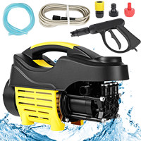 2500W 60Bar Electric Pressure Washer, 220V 3-Gear Adjustable Water Spray Gun Cleaning Machine for Car Washing & Garden Watering
