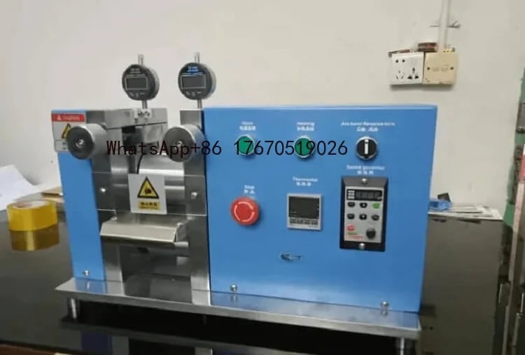 Electric Hot Rolling Press Electrode Heat Roller Press Roll Machine With100 - 400mm Rolling Width