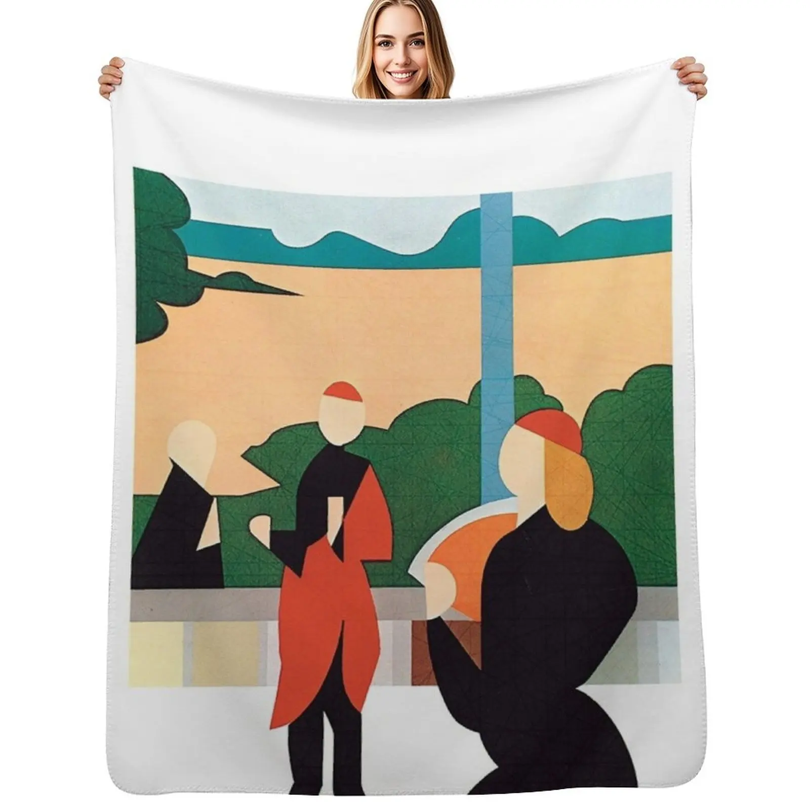 

Brian Eno - Another Green World Throw Blanket Cozy Light Blanket for Travel Camping Picnic