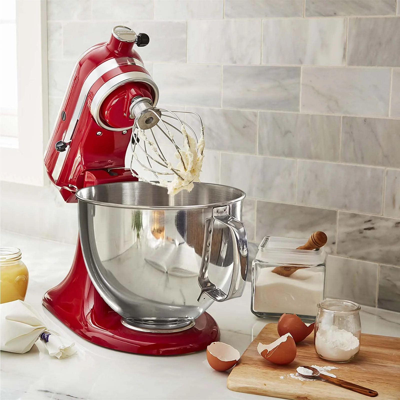 

Mixing Bowl for Kitchenaid Stand Mixer Fits 4.5 5Q Tilt Head for Kitchen Aid Mixers Bowls 5 Quart Stainless Steel Bowl