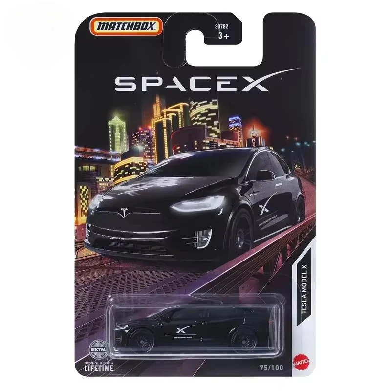 

Original Matchbox Car 1/64 Diecast Toys for Boys SpaceX Tesla Model X Limited Edition Vehicle Model Collection Birthday Gift