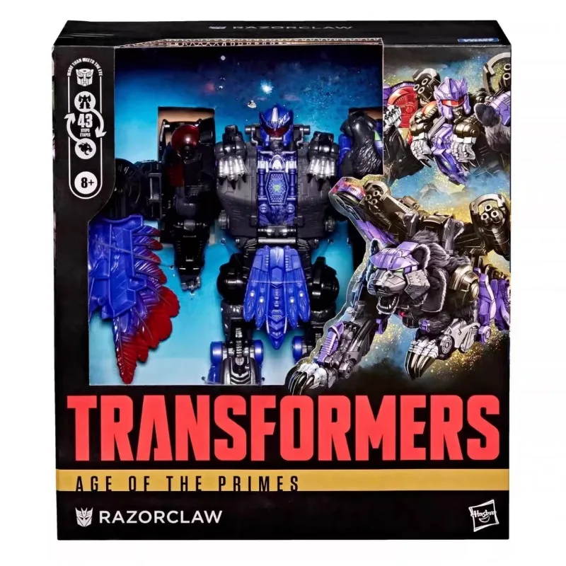 Nuevo Juguete de Transformación Original de Hasbro, Age of The Primes, Razorclaw, Versión U, 18 cm, Líder, Figura de Acción 3C