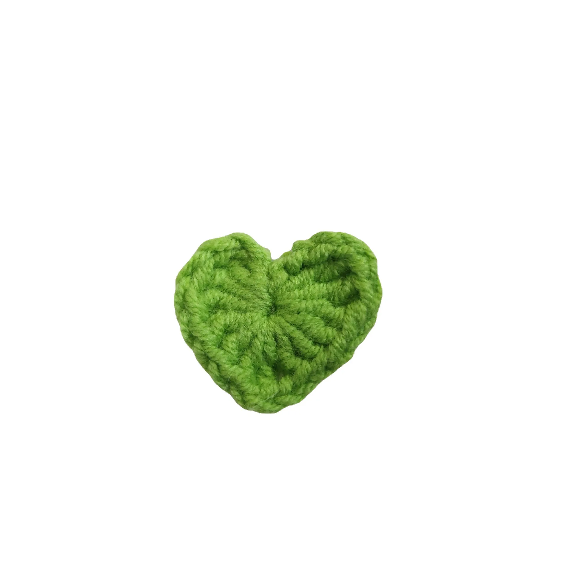 50 Stück Bunte Baumwoll-Häkelherzen 2,2 cm Ornamente DIY Haarspangen-Dekoration Handgemachtes Bastelzubehör Stoffapplikationen – Detail 12