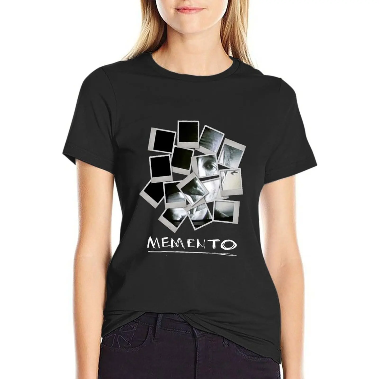 Memento Photos T-Shirt graphics new edition heavyweights funny black t shirts for Women