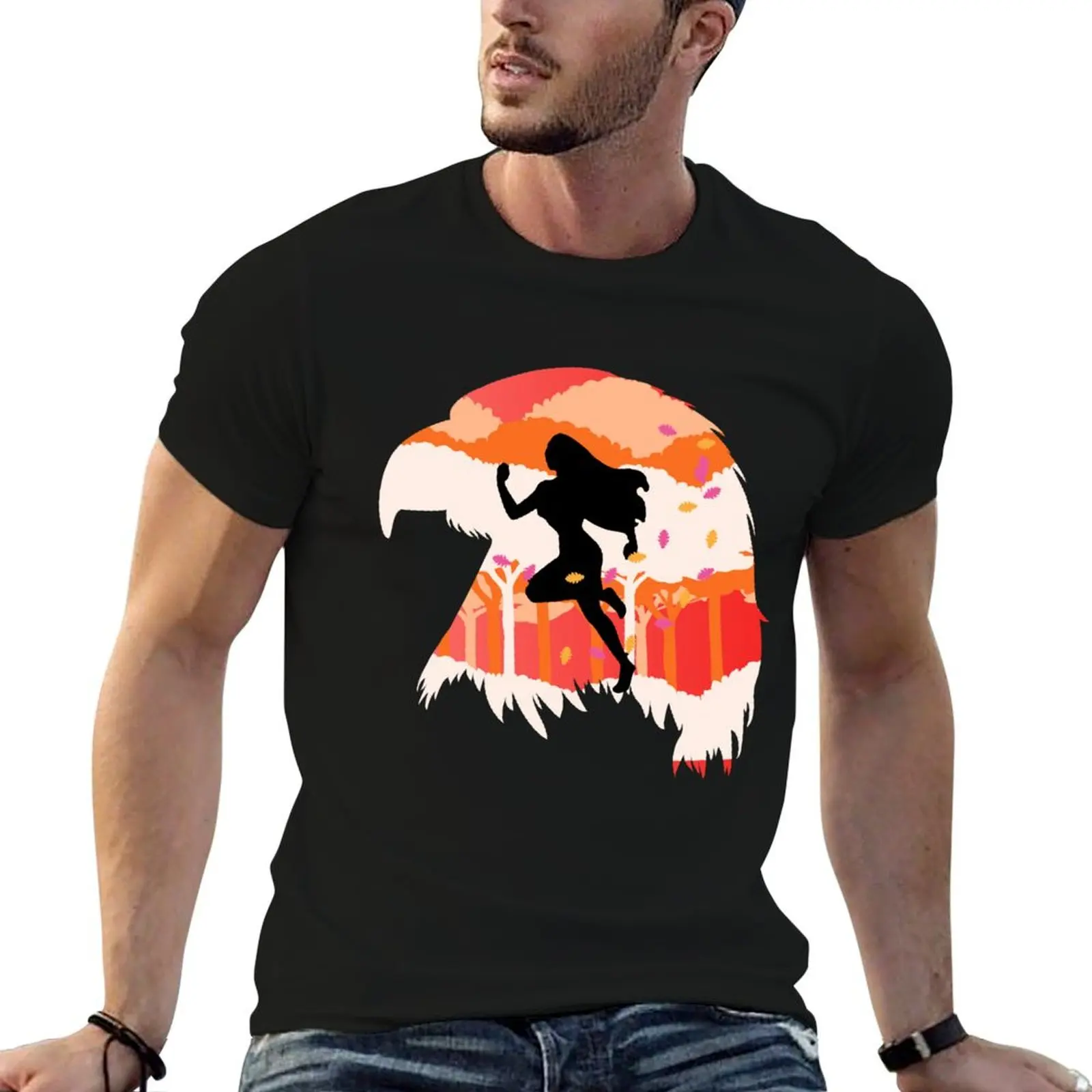 Run in the wind T-Shirt Lightweight Print T-Shirt