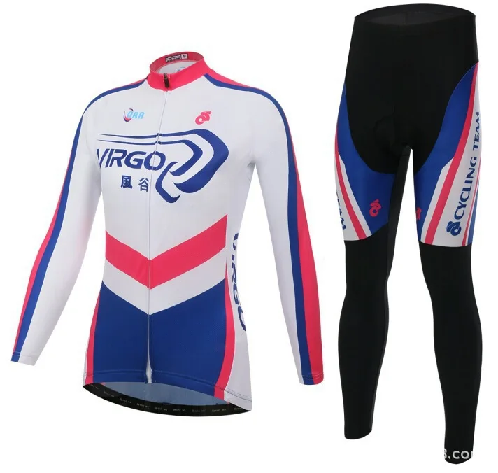 

Long Sleeve Cycling Set Men Men's Clothing Suit Jersey Bib Mens Clothes Autumn Pants Padding Man Summer Bicycles Sleve Bicycle
