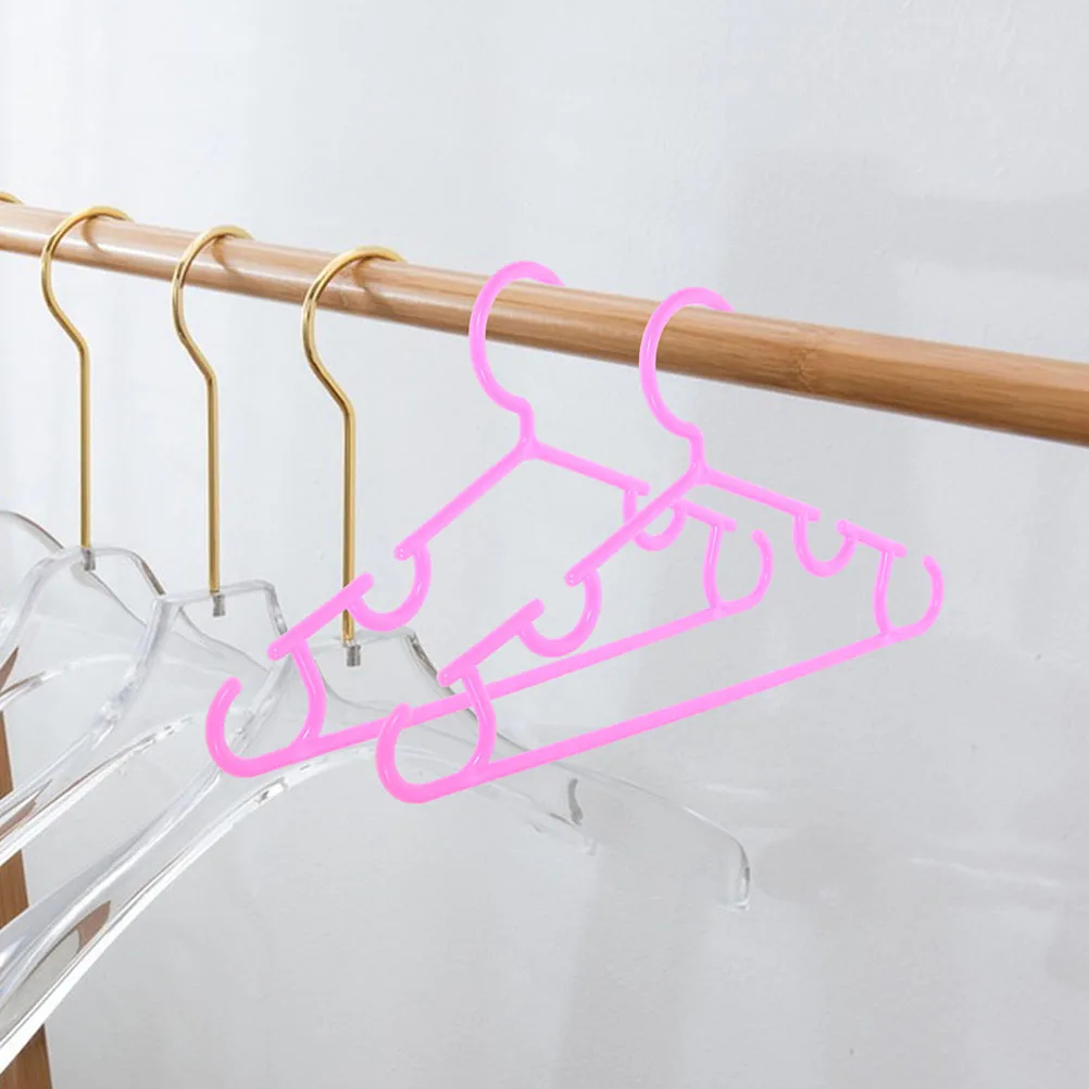 

20Pcs Non Slip Plastic Baby Hangers Pink Kids Clothes Organizer Nursery Closet Toddler Clothes Rack Pet Hanger
