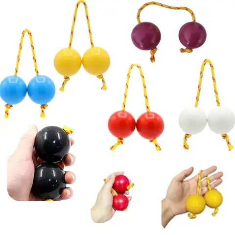1 Pair Sand Egg Asalato African Shakers Rhythm Fingertip Abs Sand Ball for Kashaka Instrument Adults Beginners Accessories