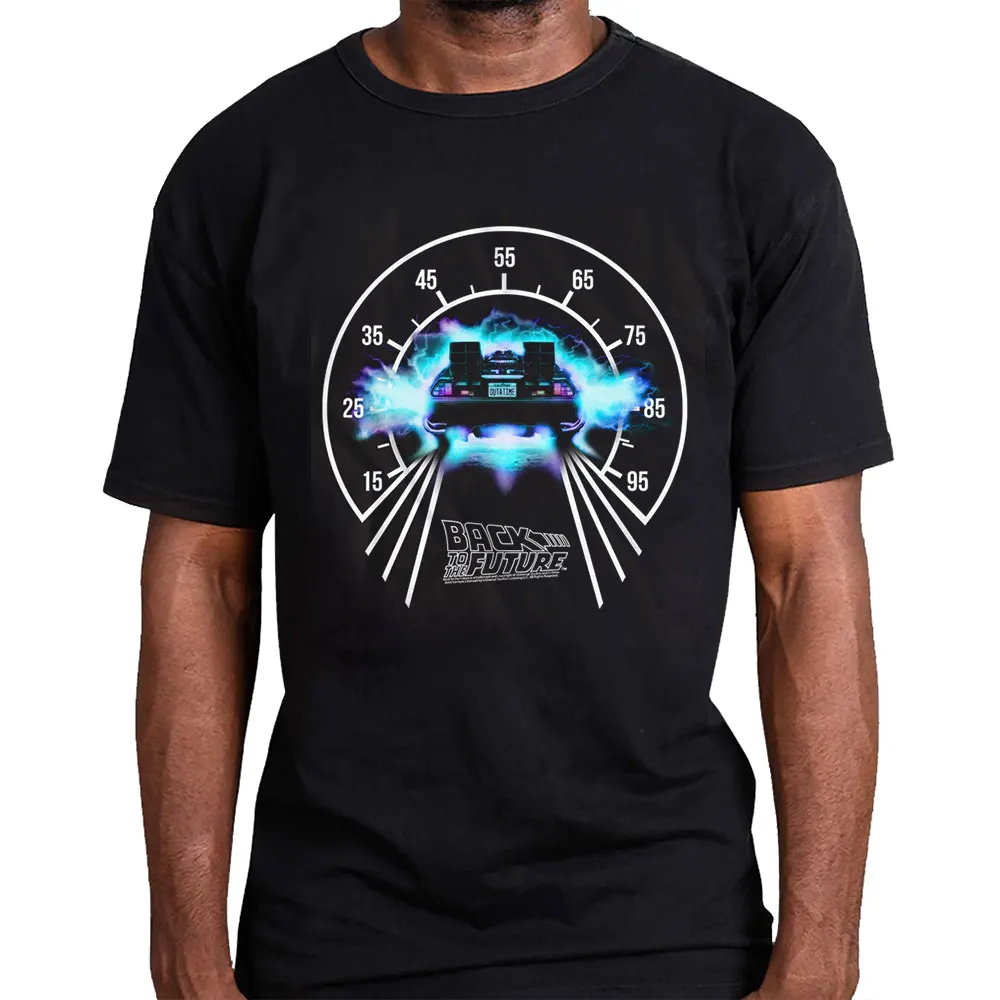 Back To The Future Speedometer 1230 Vintage Sic Fi Gift t shirt 80s movies Time Machine Graphic Clothes All size Tops S-6XL