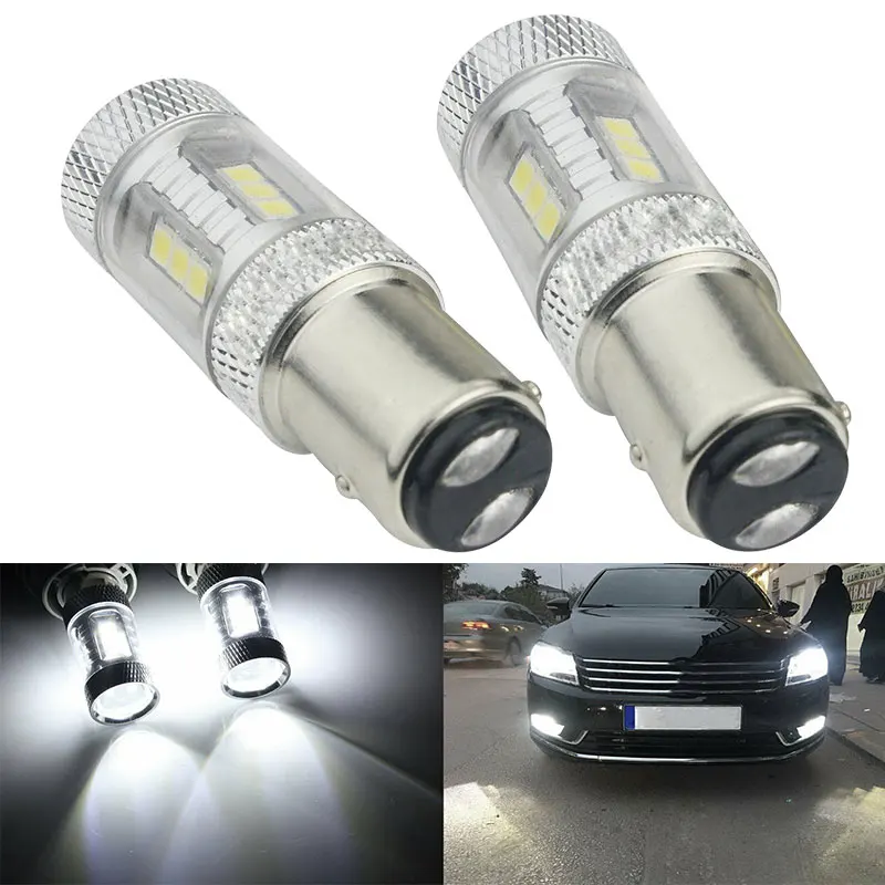 2x 1157 BAY15D 380 P21/5W LED 382 Car Tail Bulb Brake Lights Reverse Lamp Daytime Running Signal Light Rear Brake Stop Light