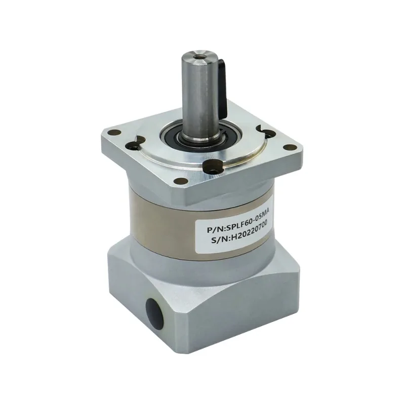 Reductor de engranaje planetario de bajo ruido SPLF60 de alta precisión compatible con Nema 23 57 8mm Motor paso a paso Nema 24 60ST 14mm 400W Servo para CNC