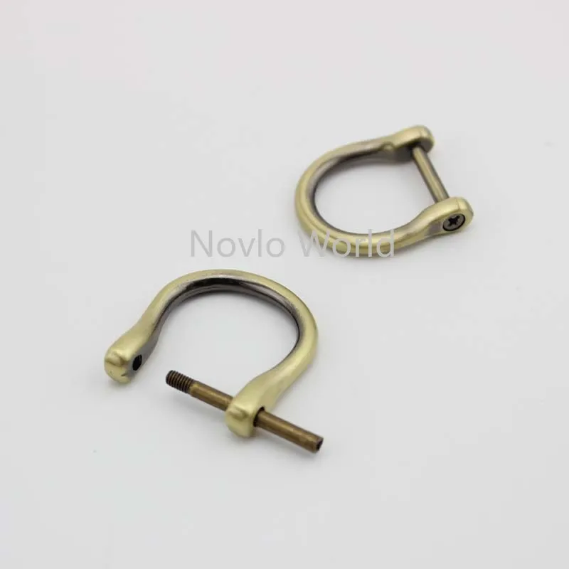 2-10-20 Pieces,Big Size 13X10cm Interior Natural Bamboo Handle In 2cm Metal Buckles for Knitted Bag ,Lady Bag Real Bamboo Handle