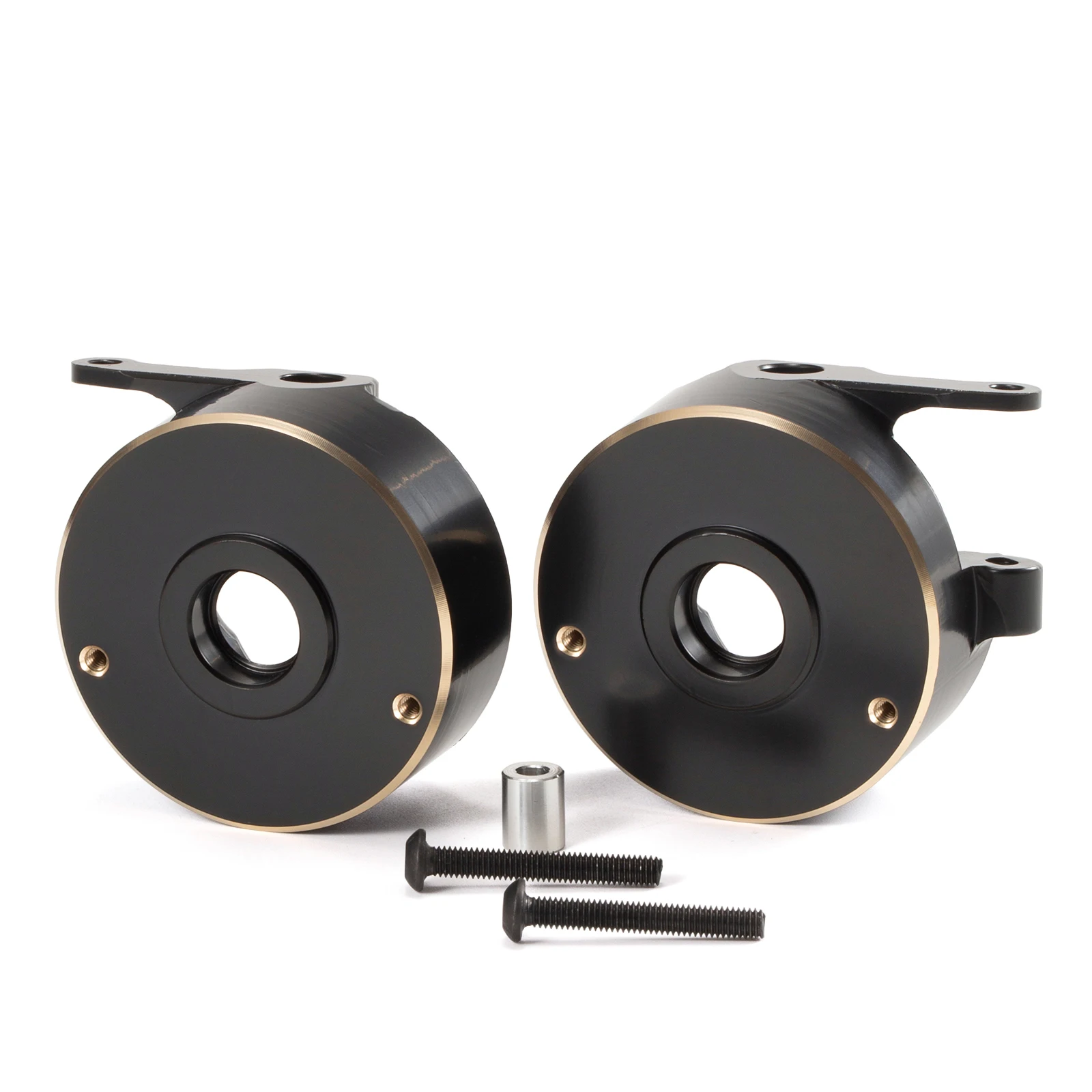 CNC Brass Steering Knuckle Weights for Vanquish F10 F10T D44 HD44 SCX10 II Rockjock F9 Straight Axle VS4-10 RC Crawler Parts