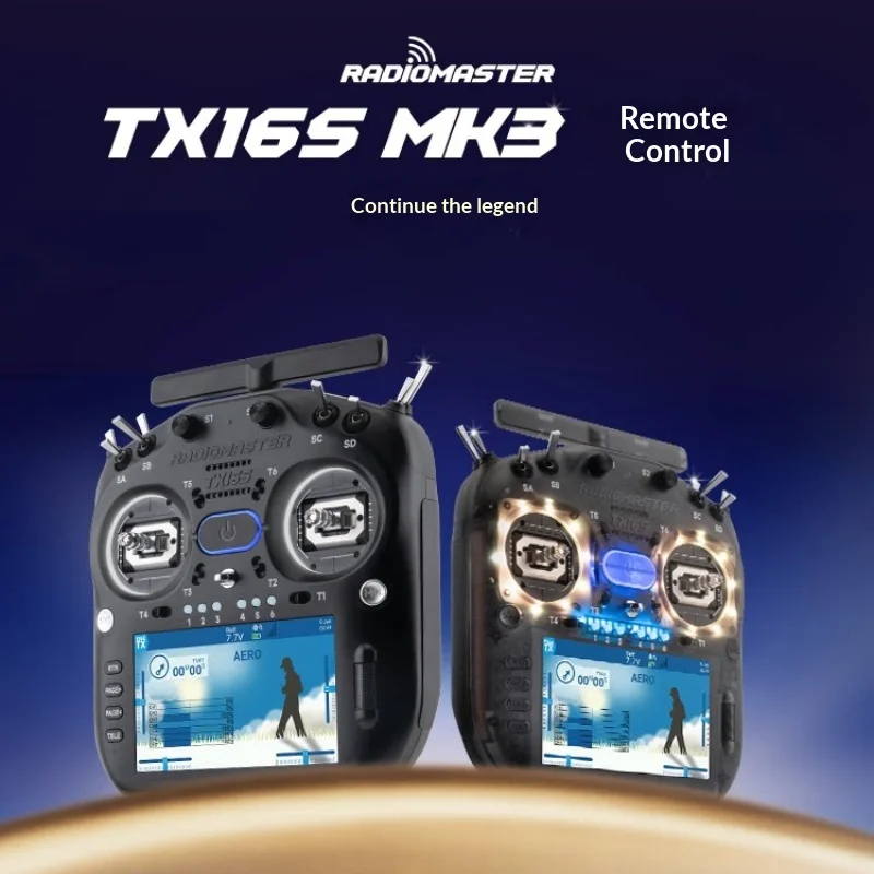 

Радиопередатчик RadioMaster TX16S MK3 ELRS 2.4G двухдиапазонный с подвесом V6 на датчиках Холла, система с открытым исходным кодом для FPV дронов и квадрокоптеров