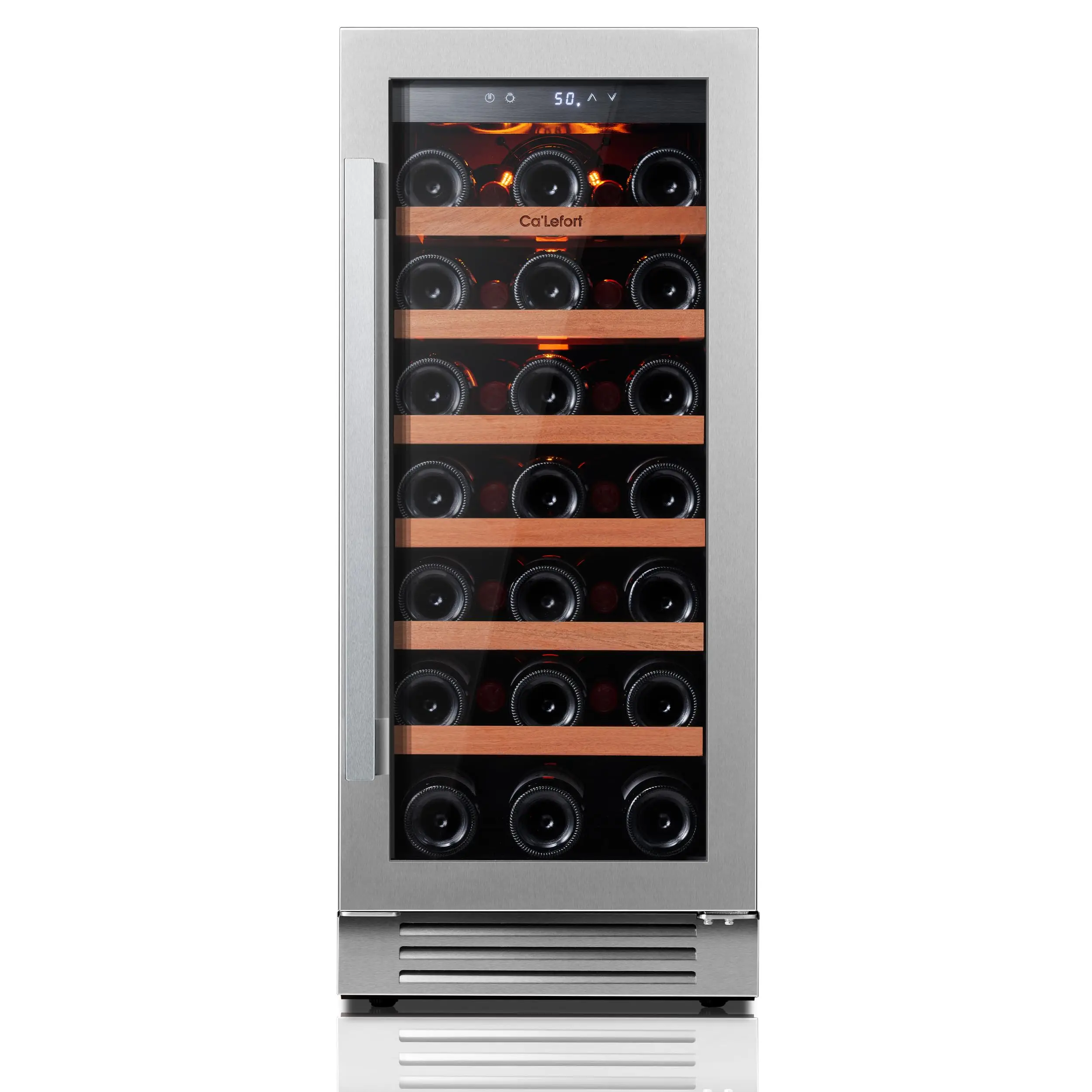 Ca'Lefort 85L Wine Fridge & Cooler – Advanced Compressor Refrigerator for 33 Bottles, Eco-Friendly Design & Versatile Shelving