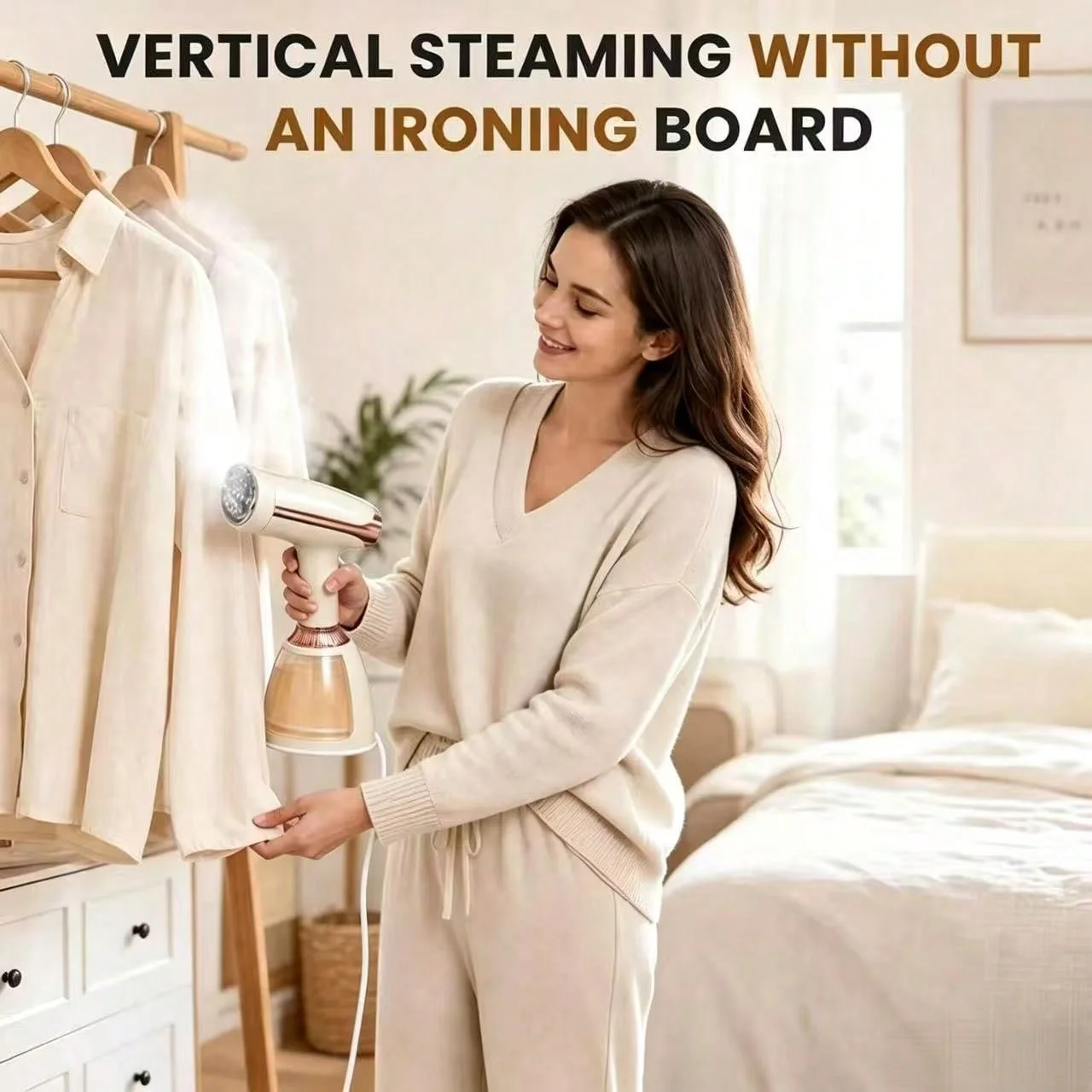 1 Piece 1500W Vertical Steam Iron, Travel Garment Steamer, Handheld Garment Ironing Machine, 15-Second Fast Heating, 25-28G/Min Powerful Steam, 280ml Water Tank, Portable Household Garment Steamer, Gift for Men and Women, Christmas Gift