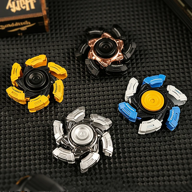 Wanderer Metal Open Armor Fidget Spinner Toy EDC Fingertip Slider ADHD Anxiety Relieving Tool Adult Stress Relieving Relax Toys
