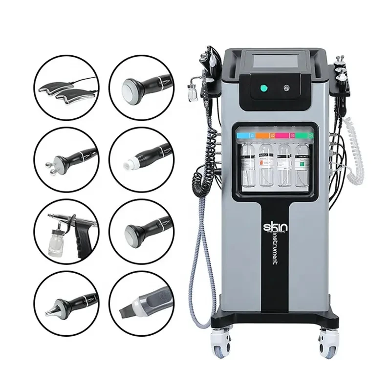 Black Pearl Big Bubbles Skin Eye Management Comprehensive Oxygen Cleansing Moisturizing Beauty Machine 8In1 Multi-Functional