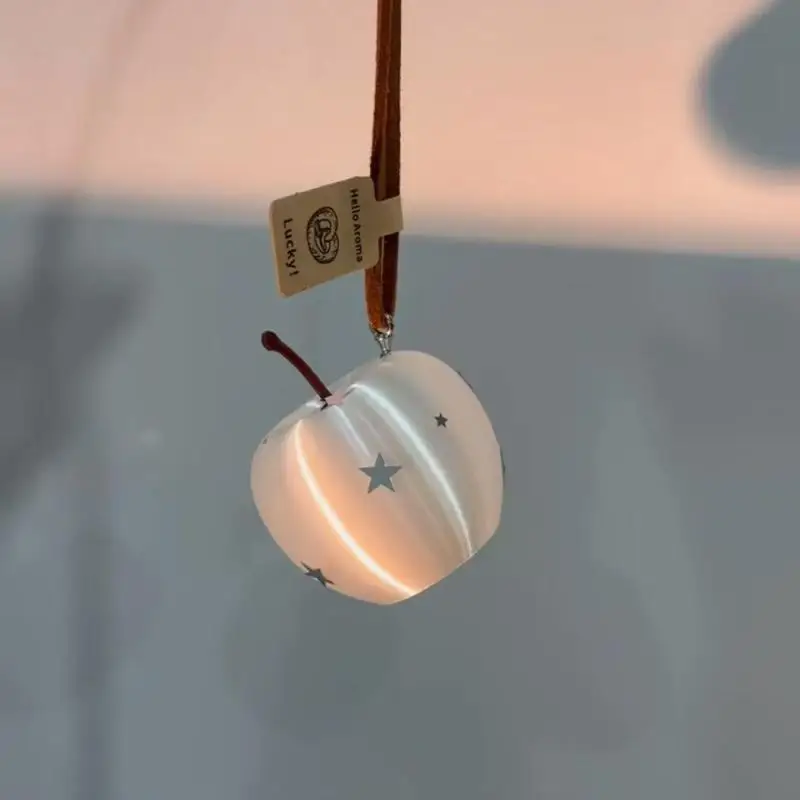 3D Printed Fruit Keyring Y2K Aesthetic Smooth Surface Bag Pendant Waterproof Car Interior Decor for Backpack Accessory