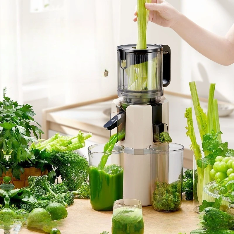 

Соковыжималка с большим диаметром загрузочного отверстия, оригинальная, с функцией отделения мякоти, бытовая, автоматическая, для фруктов.