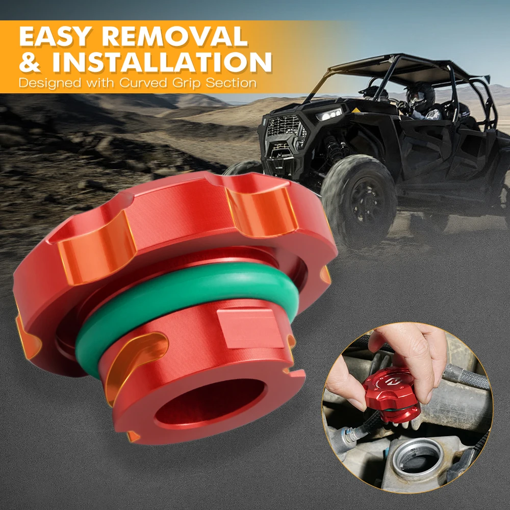 NiceCNC Oil Fill Cap for Polaris SPORTSMAN RZR XP TURBO TRAIL RS1 RANGER XP 1000 6061-T6 Billet Aluminum CNC Machined