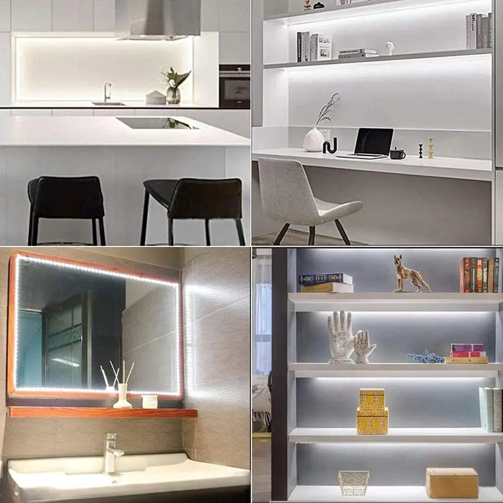 DC 5V USB LED bandes 2835 blanc chaud LED bande lumineuse TV miroir rétro-éclairage éclairage bande chambre décor lampe ruban LED chaîne lumière