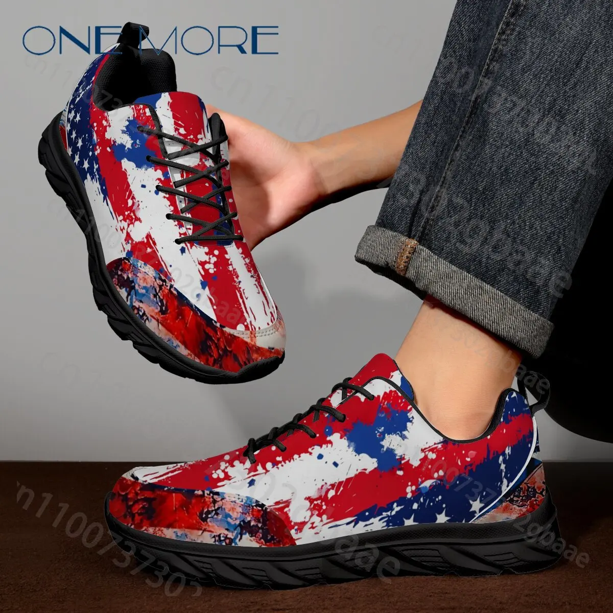 American National Flag Design Youth Children Shoes Anti Slip Comfortable Breathable Casual Board Shoes Gift for Boys Girls 2026