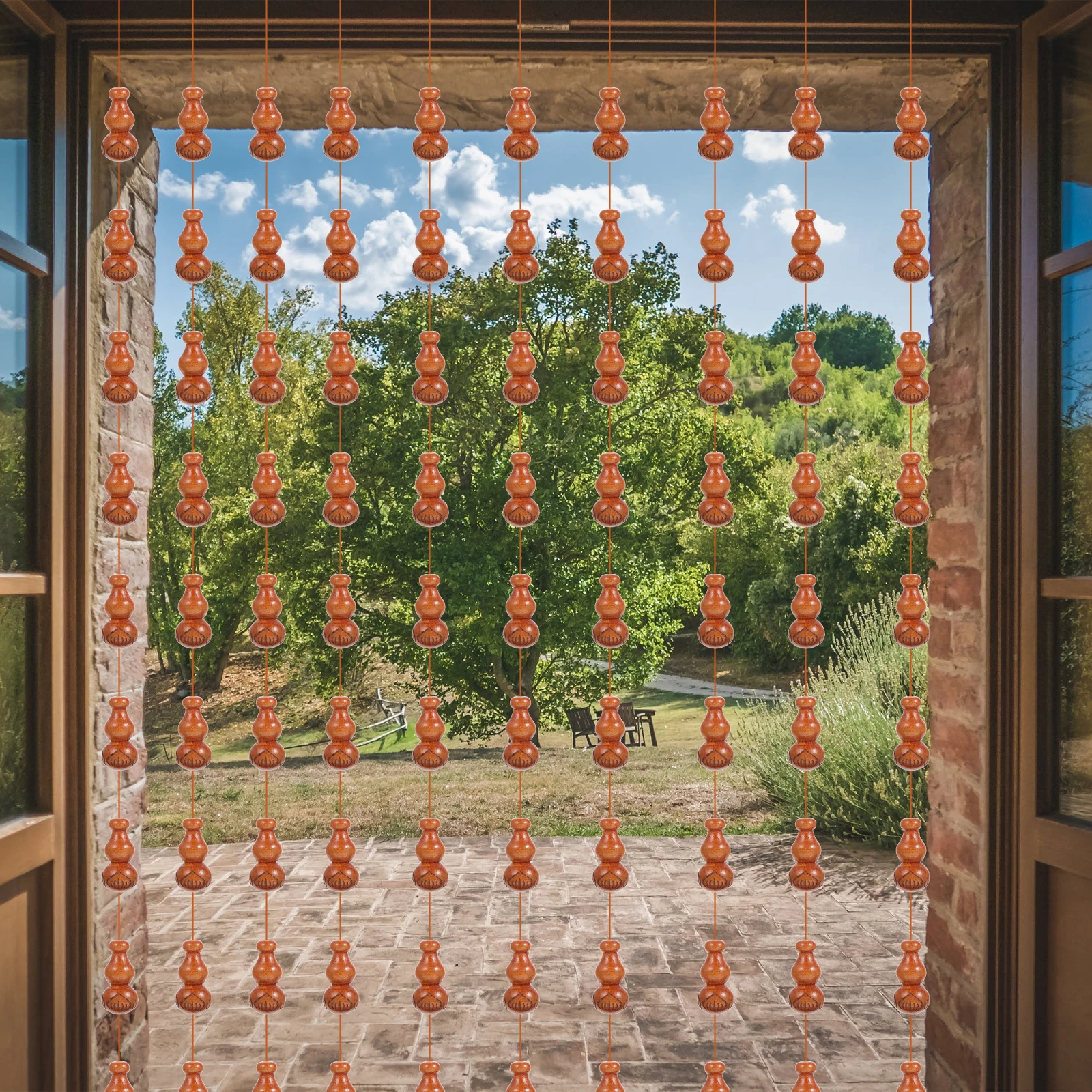 

200 Pcs Decorative Bead Curtains Decorations Gourd Beads for Doorways Accessory Adornment