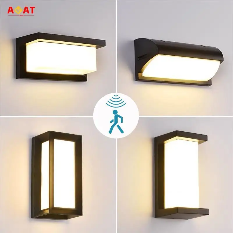 LED outdoor lights waterproof IP65 AC85-265V Motion Sensor light led outdoor wall light outdoor lighting outdoor wall lamp