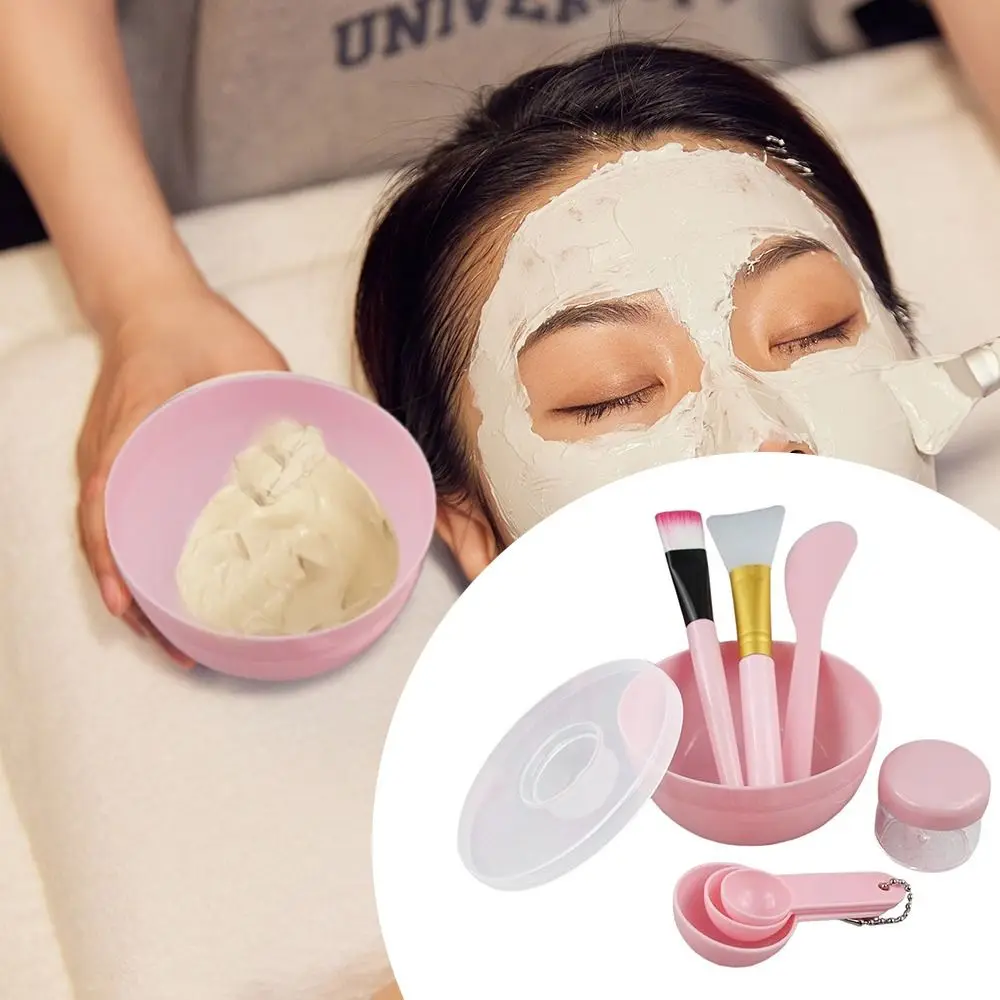 Durable DIY Face Mask Mixing Bowl Set Silicone with Bowl Brush Mask Brushes Facemask Mixing Tool Woman Facial Tools