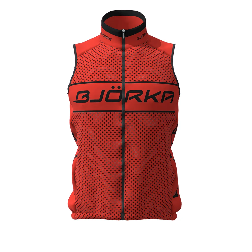 BJORKA Cycling Windproof/Waterproof Sleeveless Vest Ciclismo Gilet 3 Back Pockets Quick Dry Warm Bicycle Vest Mtb Bike Chaleco