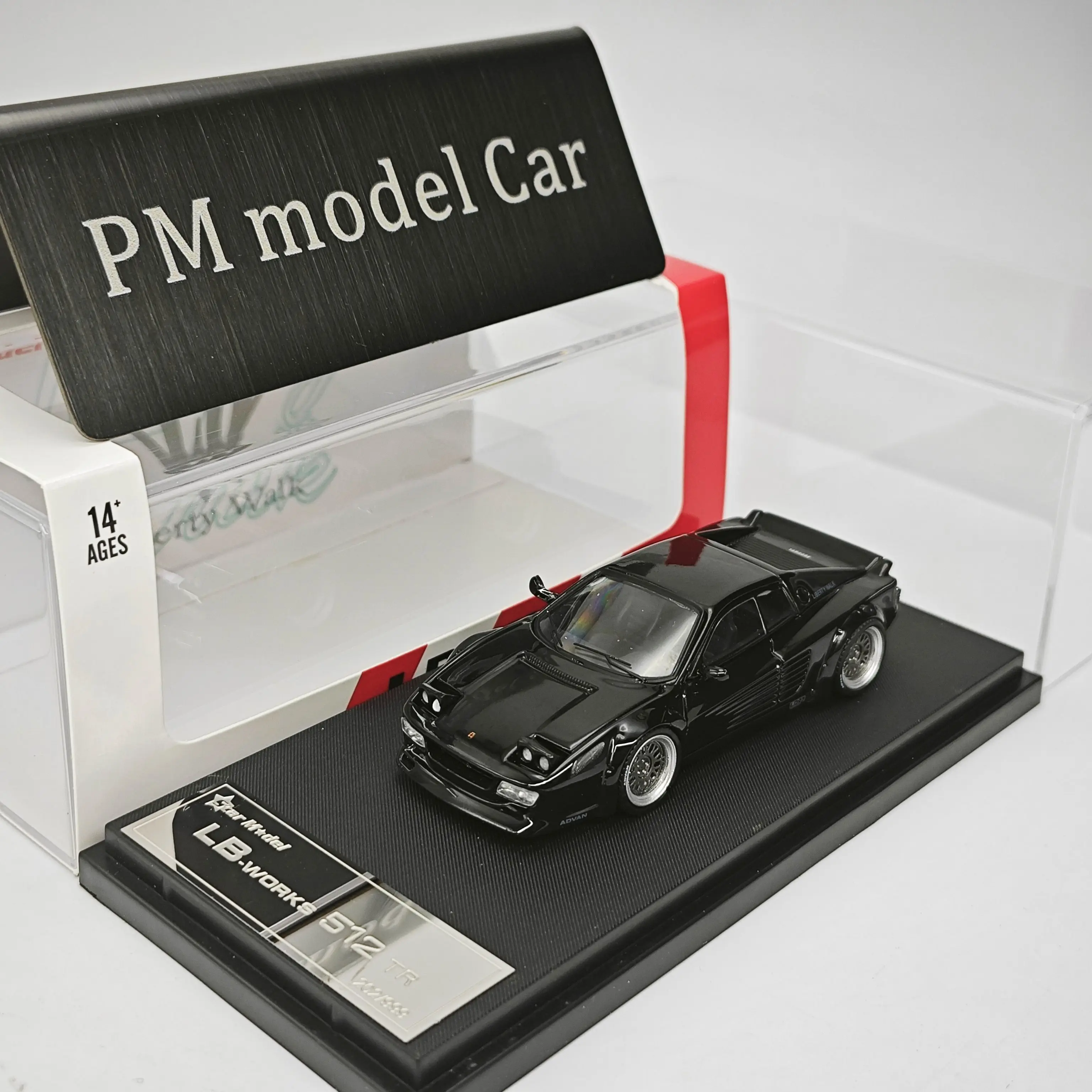 Star Model SM 1:64 512 Testarossa LBWK con Fari Pop-Up, Modellino Auto in Lega Pressofusa da Collezione