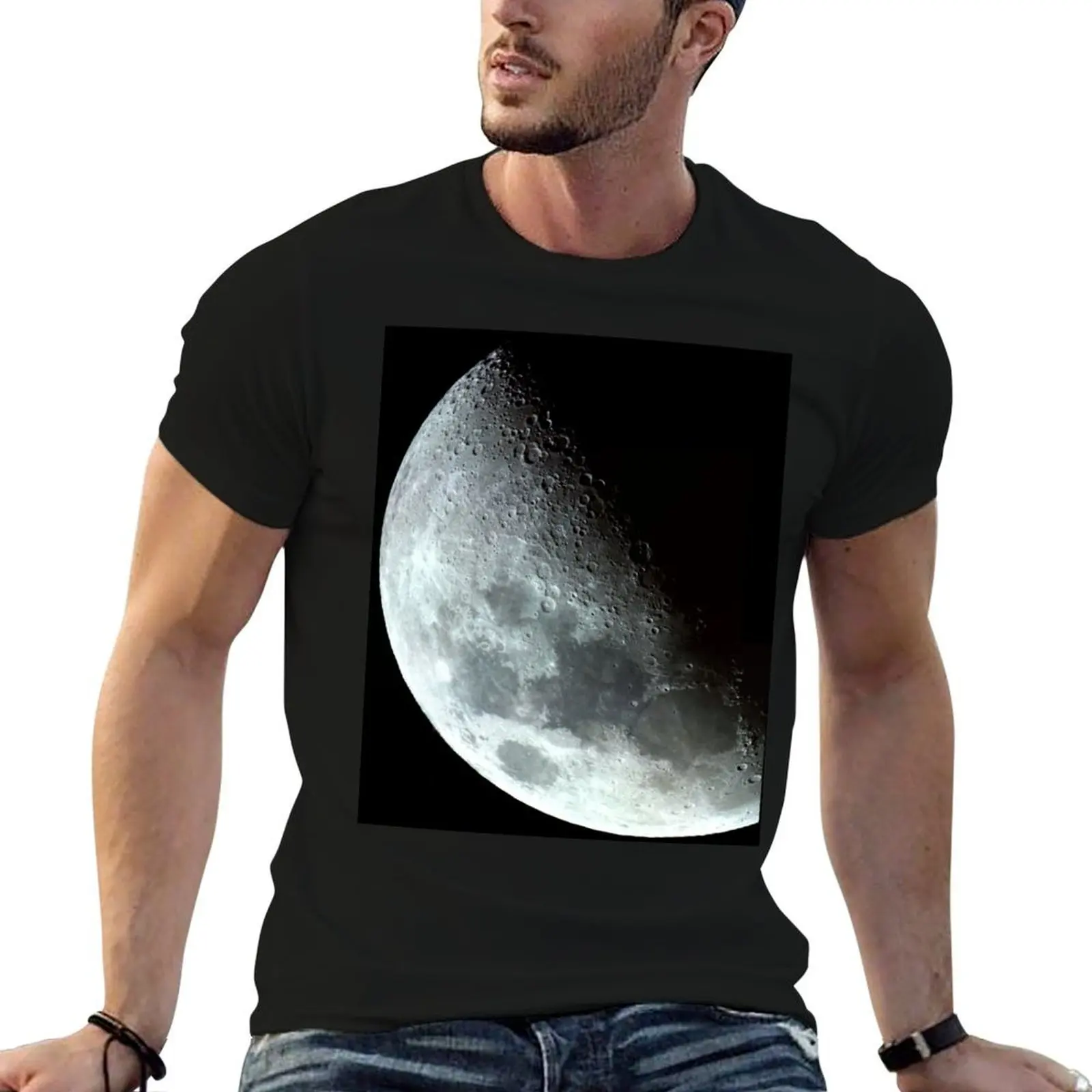 Moon T-Shirt t shirts for man graphic funny t shirts for man cotton funny cotton t shirt pack T-shirt