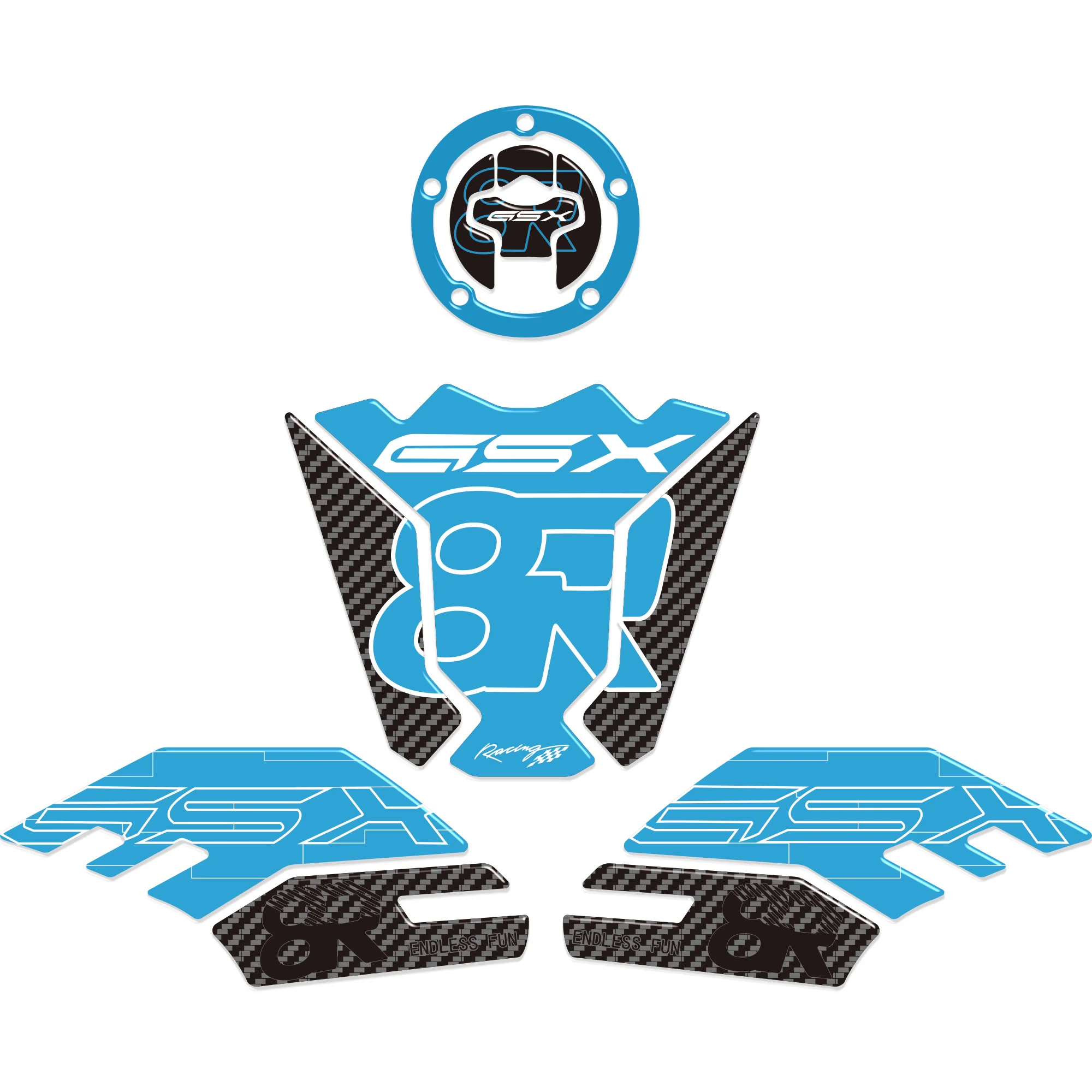 Motorcycle Accessories 3D Protection For Suzuki 2024 2025 Sticker Packs GSX-8R GSX 8R GSX8R Motorcycle Stickers