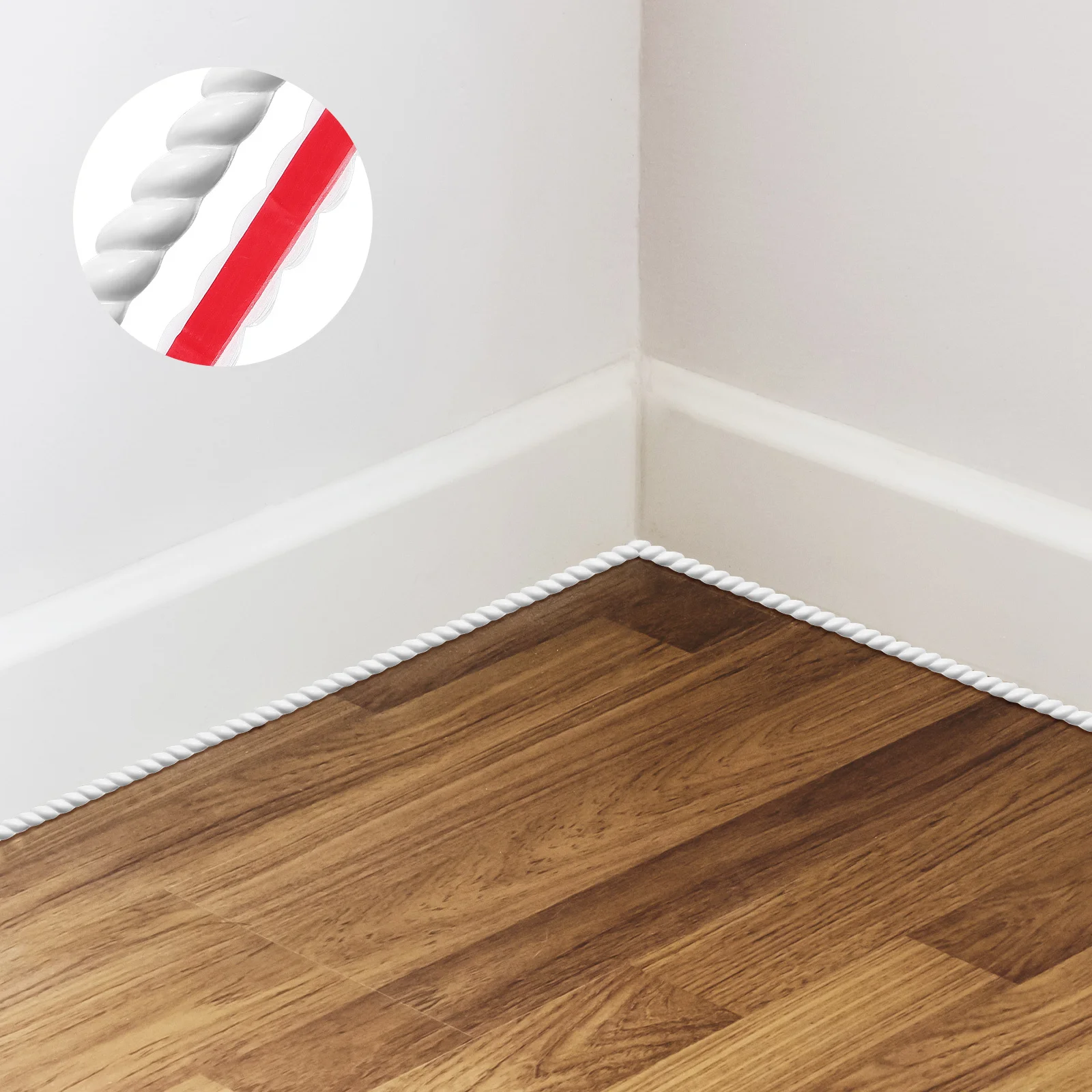 PVC flexibele sierlijst, zelfklevend behangrand, muurbekleding, hoeklijst voor meubelrandoppervlak