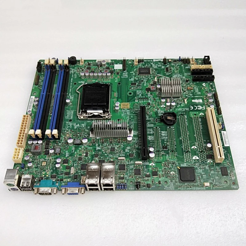 X9SCL-LN4 الأصلي للوحة الأم Supermicro Servr يدعم شرائح ECC النقية C202 شرائح 1155 دبوس يدعم Xeon E3-1200/Core i3