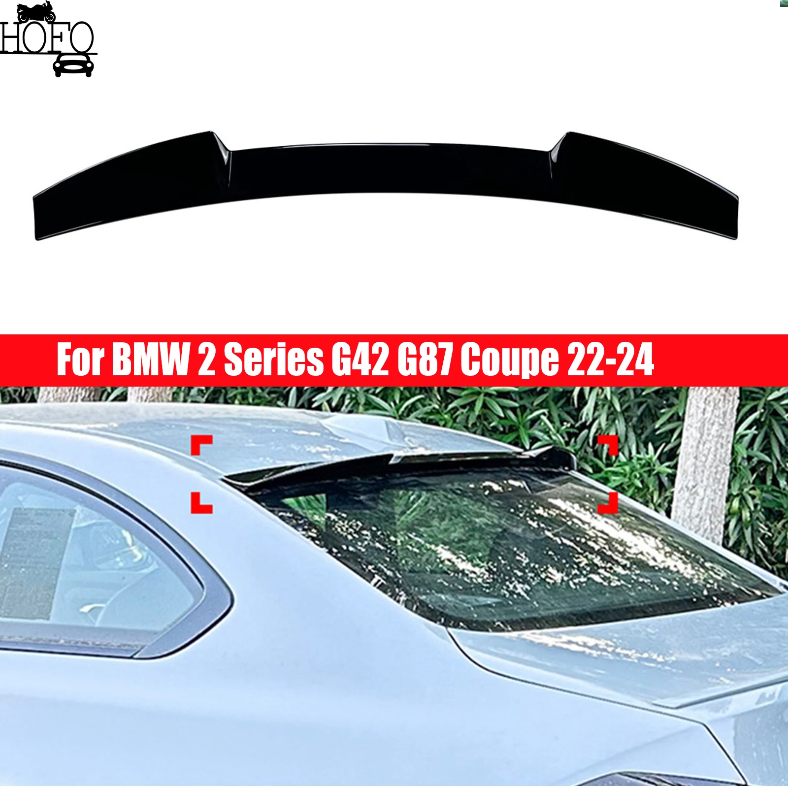 

Rear Trunk Spoiler Boot Wing Ducktail Lip Wing Car Exterior Tuning AccessoriesFor BMW 2 Series M2 G42 G87 Coupe 22-24