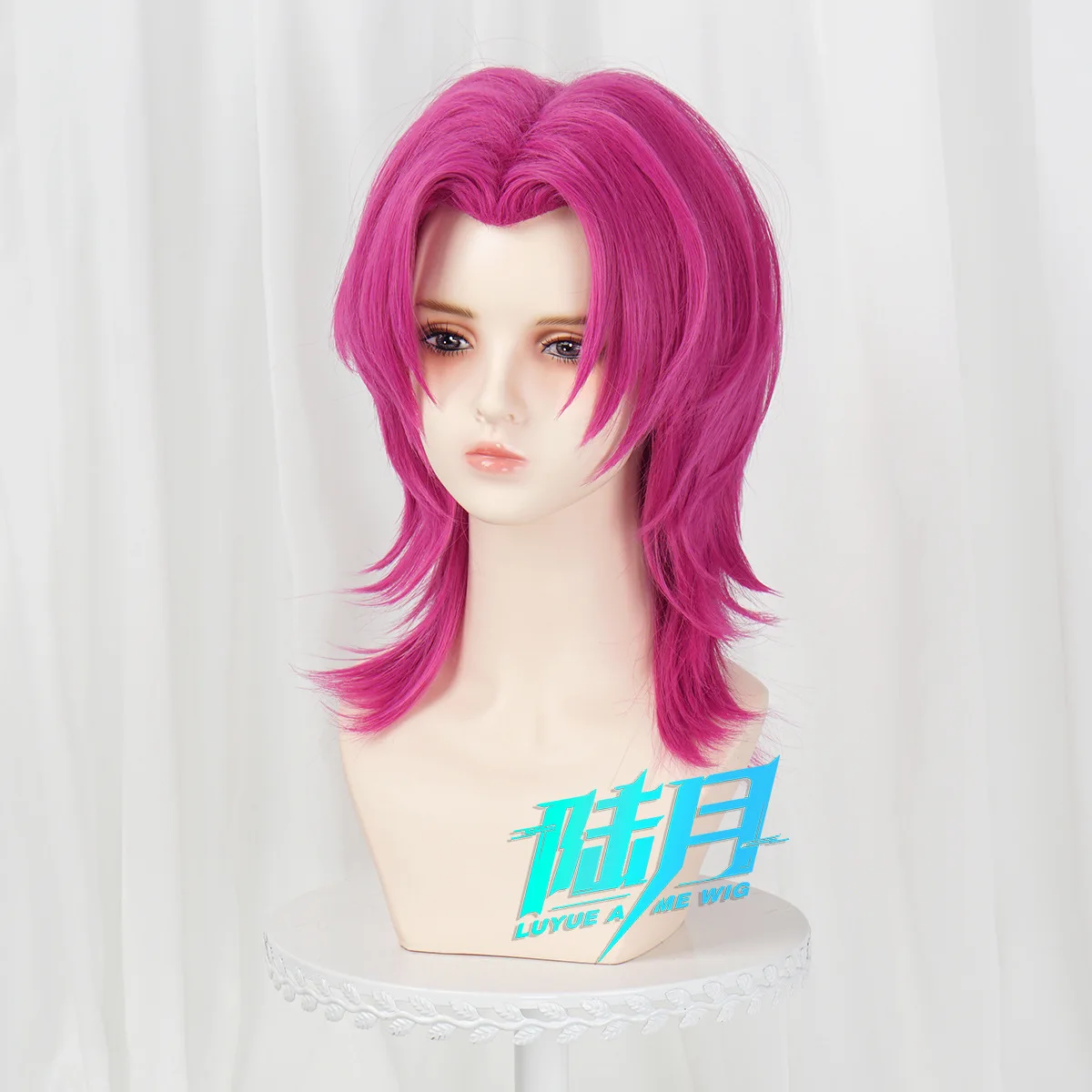 Anime KPop Demon Hunters Saja Boys Romance Cosplay Wig Long Red Hair Halloween Carnival Party Role Play Wig + Free Cap