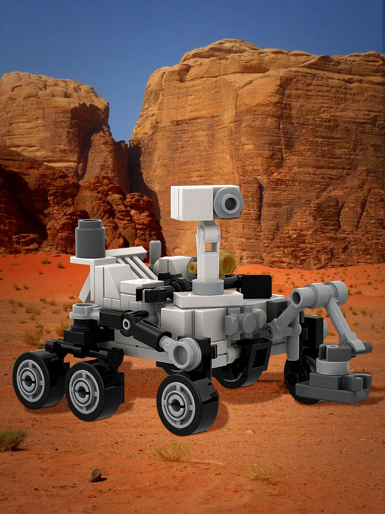 MOC curiosité Rover Mars Exploration Rover blocs de construction modèles ensembles NASA Mars Exploration Rover assembler des briques jouets enfants cadeau