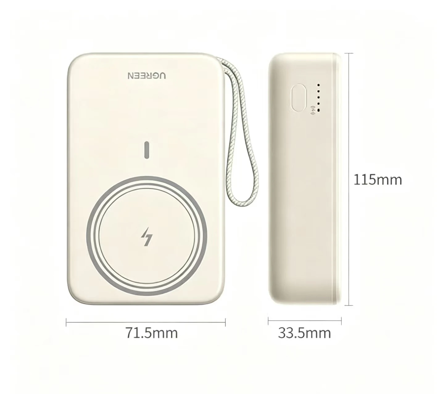 UGREEN  20,000mAh Power Bank,   Wireless Charging, Magnetic Portable   30W USB-C Battery Pack for iPhone 17 Pro Max/16/15/14/13/