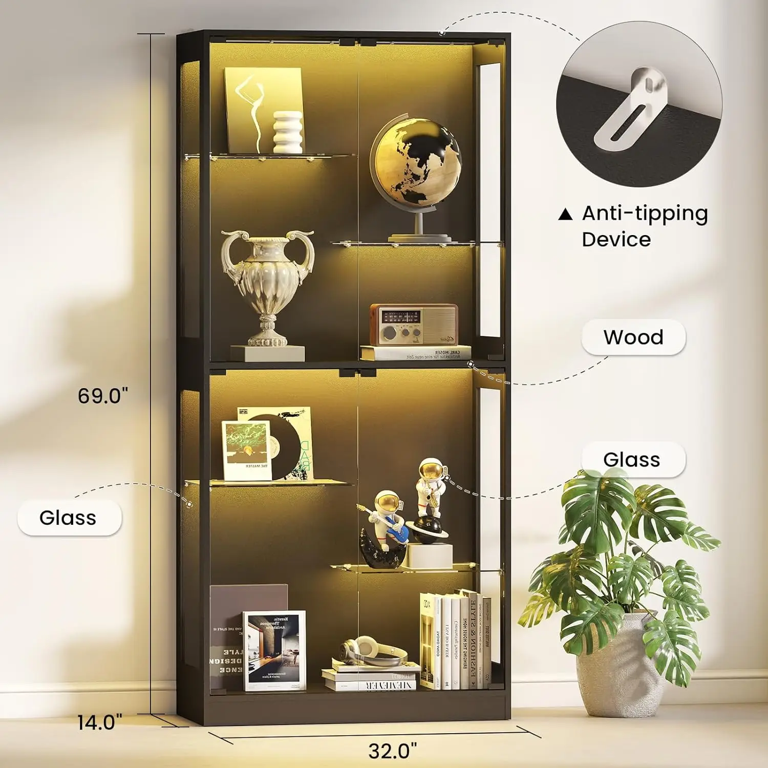 Thumbnail 2 - #8 Latest Glass Display Cabinets Offers