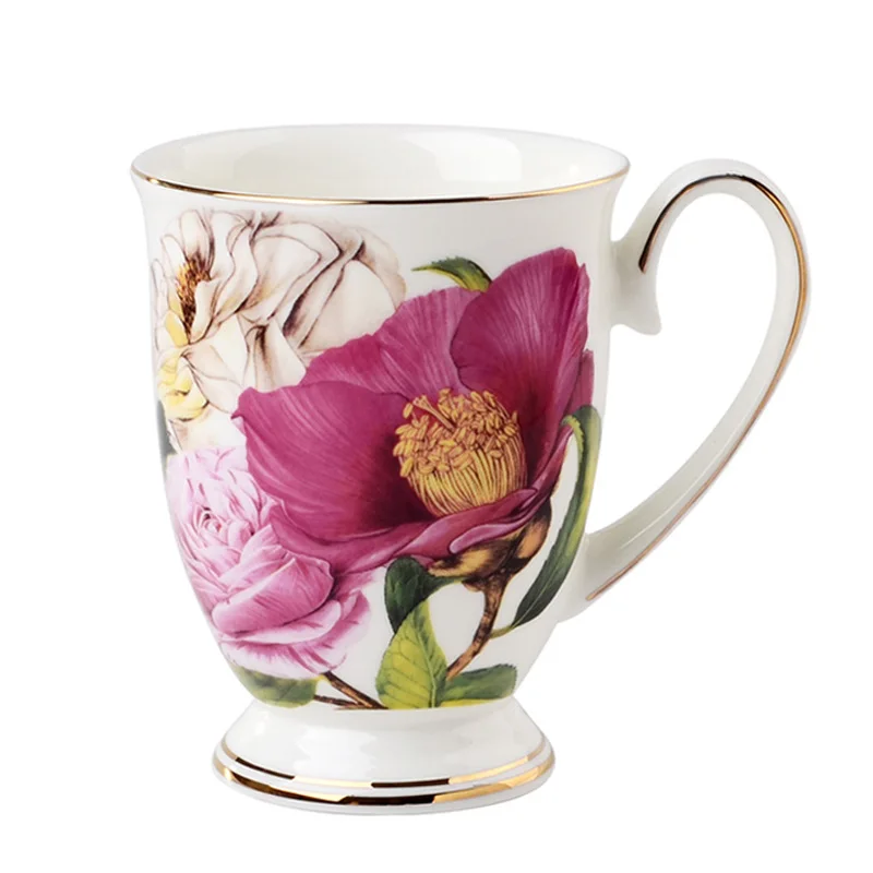 Tangshan بالجملة كأس المنزلية القهوة الحليب الشاي بعد الظهر السيراميك الإفطار كوب الإعلان هدية العظام الصين القدح #1