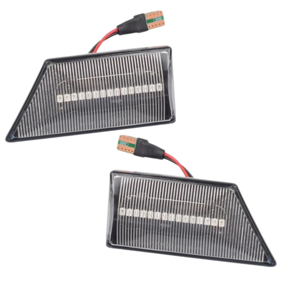 لأوبل فيكترا C 2002-2008 سيجنوم 2003-2008 2 قطعة سيارة الجانب ماركر LED متتابعة بدوره مصباح إشارة العنبر ضوء اكسسوارات السيارات #4