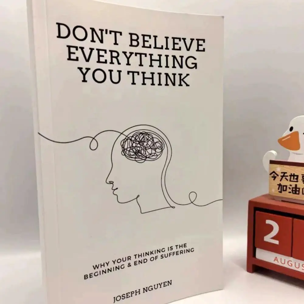 Não acredite tudo que você pensa aprender a superar a ansiedade auto-dublê livro de alívio do estresse mais vendido para fazer a vida mais simples