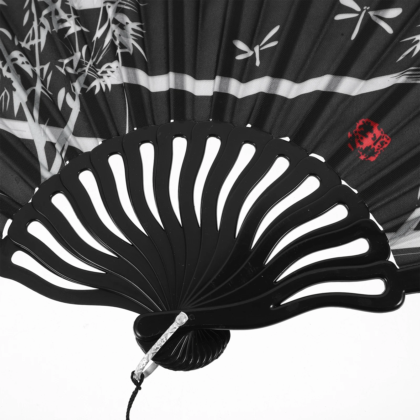 

1pc Elegant Vintage Style Foldable Fan Handheld Chinese Retro Folding Fan With Tassel For Wedding Party Decorations Lightweight